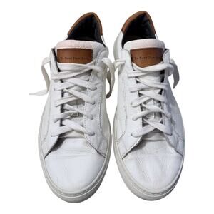 To Boot New York Adam Derrick White Leather Sneakers Made in Italy Men’s 9.5